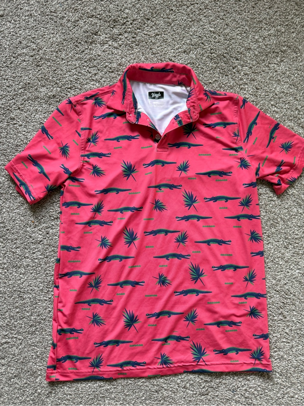 Youth Waggle Golf Shirt (Large/size 14-16)